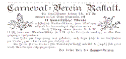 Erste Anzeige im RaWobl Nr. 148 vom 15.2.1894