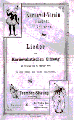 Programmheft von 1896